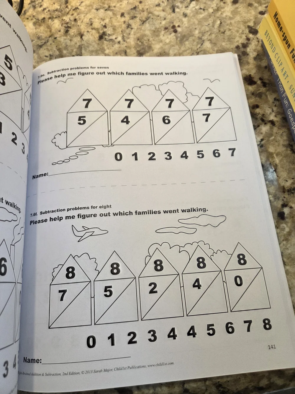 Right-Brained Addition & Subtraction Vol. 1 Homeschool Math Workbook Age 6+
